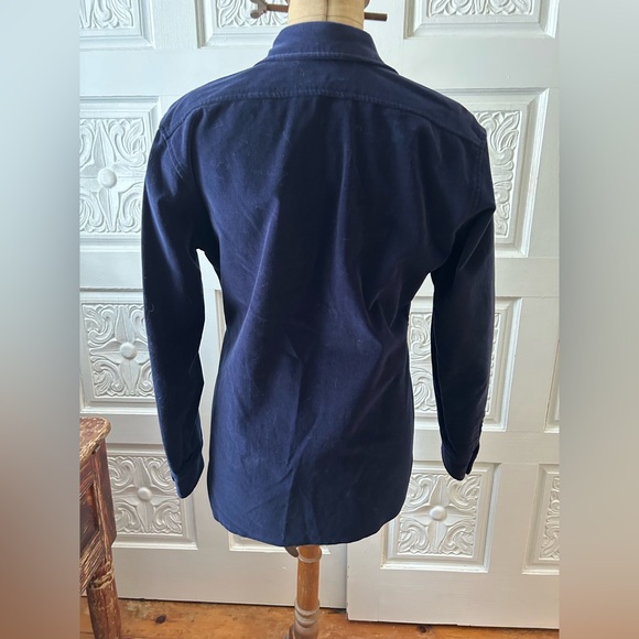 Tasha Polizzi for TP Saddleblanket Co. Blue Velvet Western Style Snap Buttondown - Picture 2 of 3